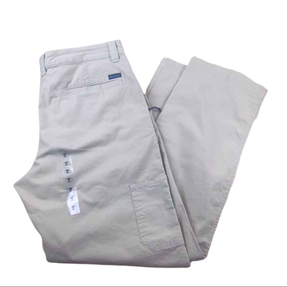 NWT Columbia Light Khaki Pants 36x32